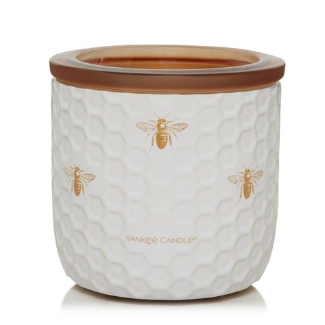 Honeycomb Electric Wax Melts Warmer with Timer & Light - Wax Warmers | Yankee Candle Cute Electric Wax Warmer, Cute Wax Warmer, Wax Warmer Aesthetic, Candle Wax Melter, Electric Wax Melt Burner, Yankee Candle Wax Melts, Pjo Dr, Candle Wax Warmer, Bee Stuff