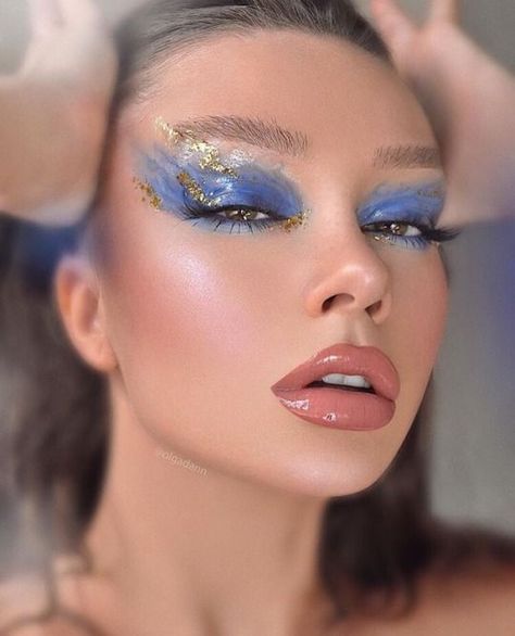 Editorial Make-up, Fantasy Make-up, Goddess Makeup, Angel Makeup, Maquillage On Fleek, Dag Make Up, Gold Makeup Looks, Elegantes Makeup, Mekap Mata