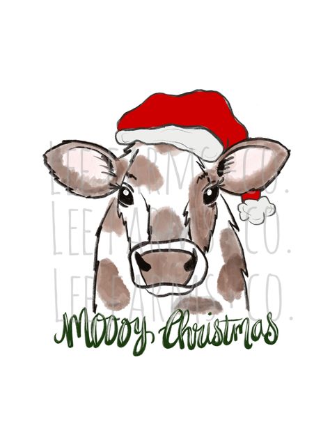 Cow Christmas Cards, Country Christmas Cards, Bauble Ideas, Xmas Drawing, Cow Drawing, Cow Painting, Western Christmas, Christmas Drawing, Drawing Images