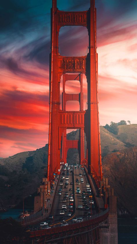 Golden Gate Bridge Wallpaper, San Francisco Wallpaper, California Wallpaper, Bridge Wallpaper, Over The River, Ulsan, City Wallpaper, Landscape Wallpaper, Albania