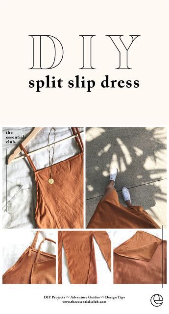 Diy Slip Dress, Robe Diy, Diy Sy, Sew Ins, Diy Vetement, Costura Diy, Beginner Sewing Projects Easy, Kleidung Diy, Ropa Diy