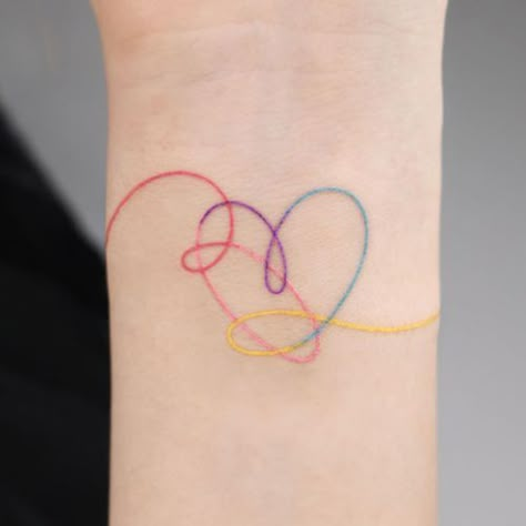 Equality Tattoos, Kpop Tattoo, Kpop Tattoos, Tato Henna, Korean Tattoos, Bts Tattoos, Handpoke Tattoo, Парные Тату, Friendship Tattoos