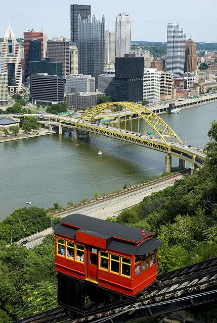 Pittsburgh Incline, Pittsburgh Neighborhoods, Pittsburgh City, Pittsburgh Pennsylvania, A Bridge, Pittsburgh Pa, Best Cities, Travel Usa, Beautiful World