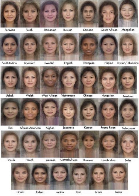 Average Face, Visual Reference, About Relationships, Face Reference, We Are The World, Art Instructions, Anatomy Reference, People Of The World, Special Effects