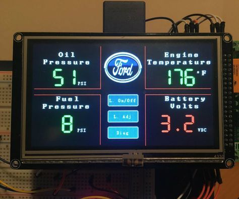 This is my digital gauge project that I'm planning on putting in my 73 Montego. Its powered by an Arduino Mega 2560 R3, Screw terminal shield, an ITDB02 TFT shield... Arduino Display, Electronics Packaging, Diy Cars, Arduino Projects Diy, Electronic Packaging, Car Gauges, Raspberry Pi Projects, Digital Gauge, Pi Projects