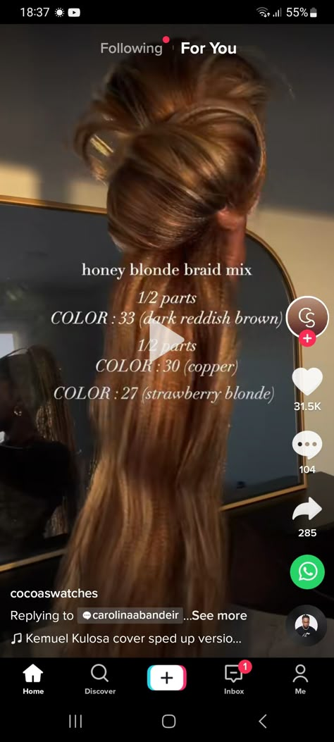 Fulani Braids Honey Blonde, Knotless Honey Blonde Braids, Honey Blonde Hair Braids, Honey Blonde Extensions, Honey Braids, Honey Blonde Braids Black Women, Strawberry Blonde Braids, Alt Braids, Honey Blonde Goddess Braids