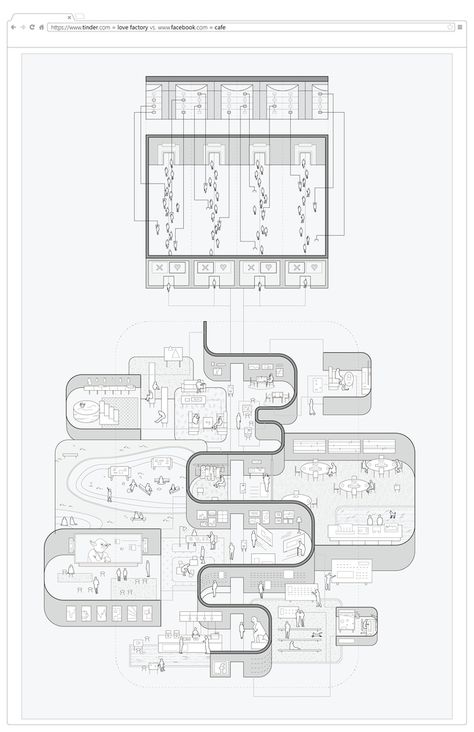 Gallery of Olson Kundig Take Home Top Honors in 2016 Fairy Tales Competition… Oblique Drawing, Olson Kundig, Axonometric Drawing, Concept Diagram, Architecture Graphics, Architecture Concept Drawings, Architectural Section, Plan Drawing, Architectural Sketch