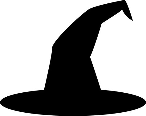 Quickly and easily create your own spooky Halloween decorations with our Witch Hat Pumpkin Carving Stencil!  for  wicked towel Witch Silhouette, Hat Template, Halloween Stencils, Halloween Vinyl, Wizard Hat, Halloween Templates, Halloween Decorations Diy Outdoor, Pumpkin Carvings Stencils, Cricut Halloween