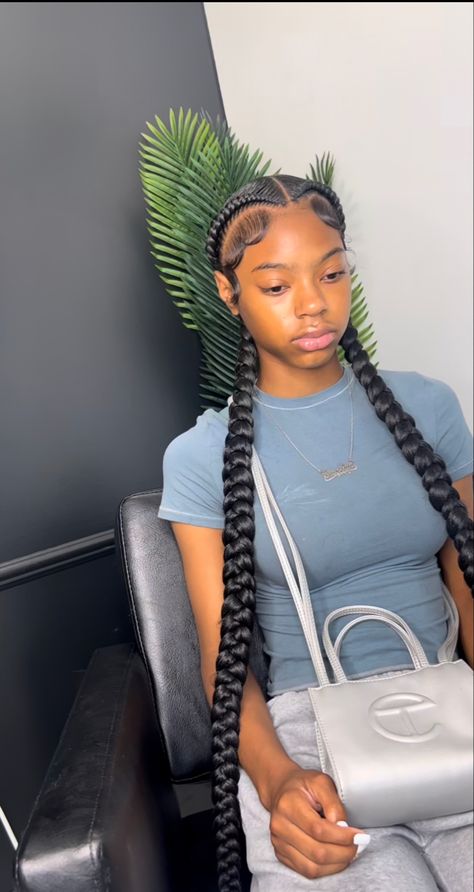 Hair Fishtail Braid, Popular Braided Hairstyles, Two Braids Hairstyle Black Women, Latest Hairstyles For Ladies, Braided Hairstyles Box Braids, Hairstyles Box Braids, Two Braid Hairstyles, Hairstyles For Ladies, Braided Hairstyles For Black Women Cornrows