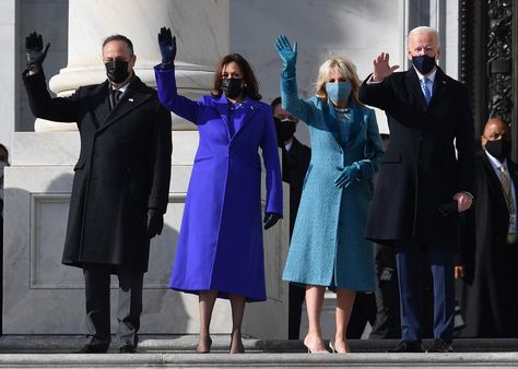 Kamala Harrisâ€™s Inauguration Pearls Are Her Most Meaningful Yet Inauguration Outfit, Laura Bush, Nancy Reagan, Barbara Bush, Presidential Inauguration, Inauguration Ceremony, American Fashion Designers, Arnold Schwarzenegger, Reese Witherspoon