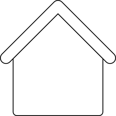 House Outline Template. Base for Gingerbread House art  Clipart Panda   Free Clipart Images House Template Printable For Kids, Gingerbread House Art, Coloring House, Home Coloring Pages, Christmas Crafts To Sell Make Money, Arts And Crafts Wallpaper, House Outline, Gingerbread House Template, House Printable