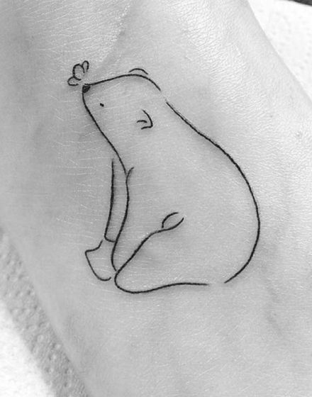 65 Bear Tattoo Ideas To Reflect Strength and Personal Growth — InkMatch Baby Bear Tattoo, Bear Tattoo Ideas, Polar Bear Tattoo, Polar Bear Drawing, Camping Tattoo, Tiny Bird Tattoos, Cute Animal Tattoos, Bear Tattoo Designs, Irish Tattoos