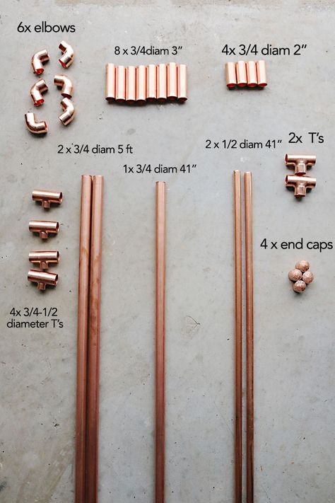 DIY Copper Clothing Rack - Darling Darleen | A Lifestyle Design Blog Diy Cabinet Handles, Copper Pipes, Diy Copper, Diy Clothes Rack, Copper Diy, Blanket Ladder, Copper Pipe, Diy Cabinets, Clothes Rack