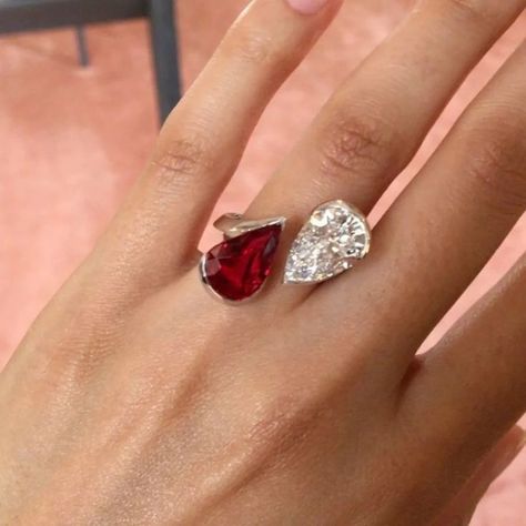 Photo of a ring Ruby Ring Designs, Target Ring, Celtic Wedding Bands, Red Spinel, Fine Diamond Jewelry, Gold Earrings Designs, Bling Rings, Dream Ring, Stylish Jewelry