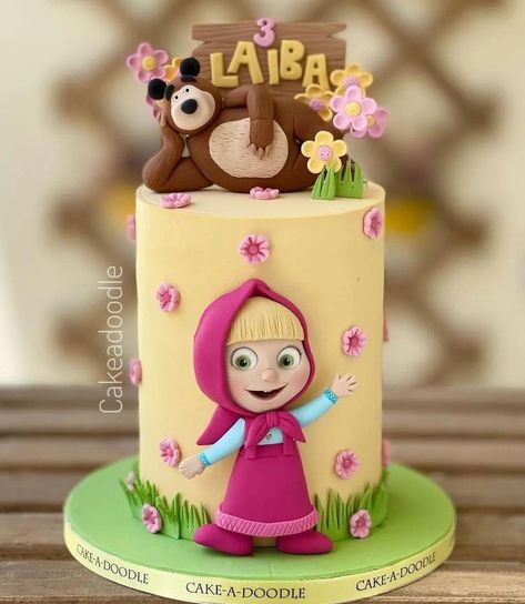 3rd Birthday Cakes For Girls, Curious George Birthday Cake, George Birthday Cake, Masha Cake, Curious George Cake, Curious George Cakes, Doodle Cake, Cartoon Birthday Cake, Cake Designs For Girl