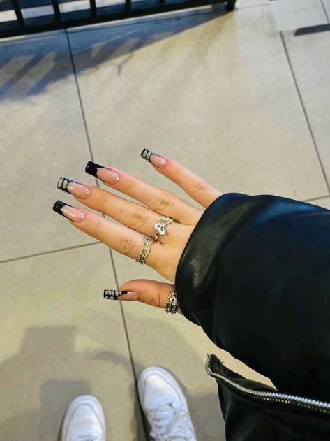 Textures Nails, Retro Nails, Nagellack Trends, Special Nails, Wow Nails, Drip Nails, Edgy Nails, Grunge Nails, Short Square Acrylic Nails