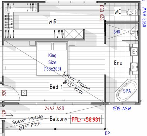 Open Plan Ensuite - How to enclose Bathroom In Bedroom Open Plan, Bathroom In Bedroom Open, Open Ensuite Bedroom, Open Plan Bedroom Ensuite, Open Plan Ensuite, Ensuite Floor Plan, Open Ensuite, Open Plan Bedroom, Ensuite Layout