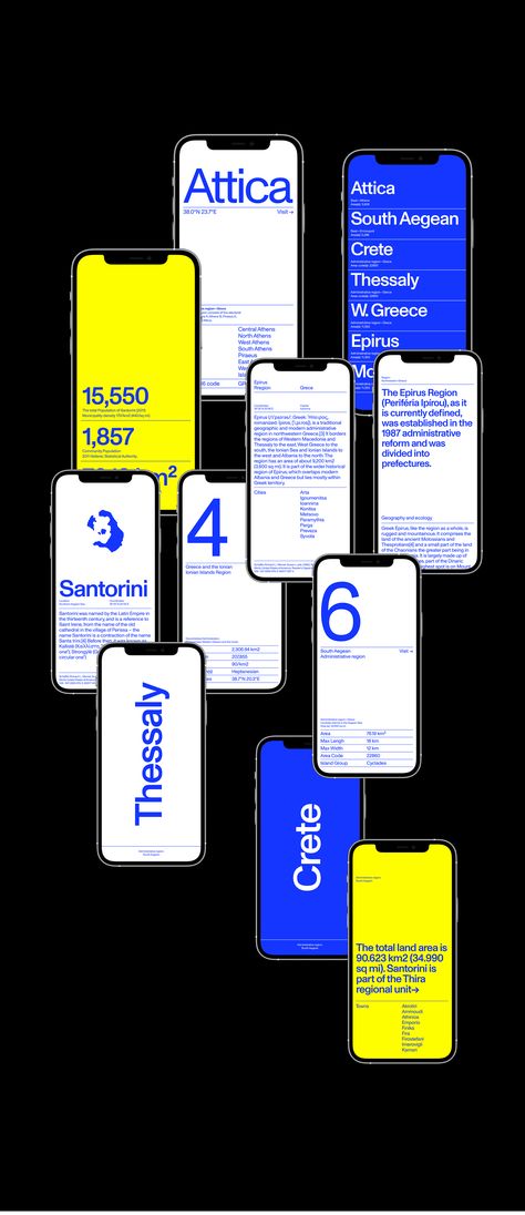 Mobile Editorial Design, Mobile Website Layout, Guide Layout Design, Mobile Design Layout, Simple Ui Design, App Mobile Design, Layout System, Travel Guide App, Mobile Layout
