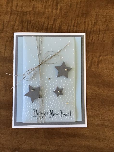 Diy Happy New Year Cards, Happy New Year Cards Handmade Ideas, Handmade New Years Cards, New Year Card Design Handmade, New Year Cards Handmade Simple, New Years Cards Handmade, New Year Cards Handmade Ideas, Happy New Year Card Ideas, New Year Cards Handmade