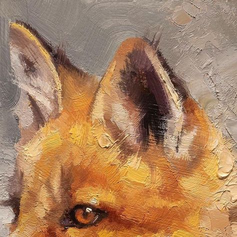 Mark McKenna on Instagram: "“Cunning” (6x6-oil) *SOLD* Foxes are just so stinking fun to paint! This little fella is available. Send me a message if you’re interested. . . . #markmckennastudios #oilpainting #originalart #animalportrait #animalportraits #oilonpanel #foxart #redfox #fox #foxes #foxy #foxesofinstagram #foxesofig #wildlifeart #wildlifeartist #vulpesvulpes #foxkit" Mark Mckenna, Cunning Fox, Fox Eyes, Send Me A Message, Wildlife Artists, Fox Art, Red Fox, Wildlife Art, Happy Place