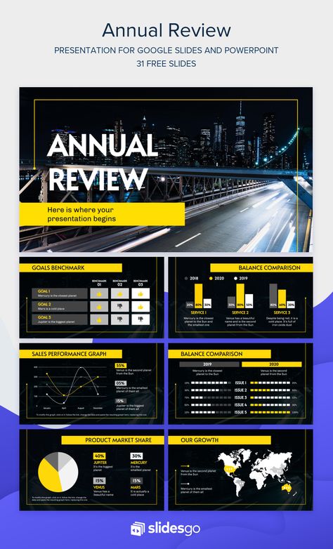 Summarize all the data and numbers that reflect your company's performance for the year and add it to our Google Slides & PowerPoint template Supply Chain Process, Google Themes, Theme Powerpoint, Organize Life, Annual Review, Google Slides Theme, Performance Reviews, Powerpoint Presentation Design, Power Point Template