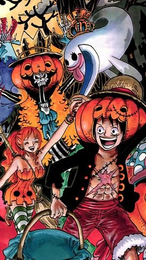 One Piece Wallpaper Halloween, One Piece Halloween, Halloween Diorama, Rare Gallery Wallpaper, Straw Hat Pirates, Luffy X Nami, Anime Halloween, Gallery Wallpaper, One Piece Drawing