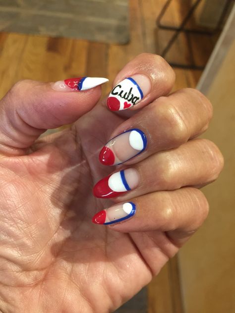 Cuba nails Cuba Nails, 2019 Nails, Nail Design Video, Art Nail Art, Short Coffin Nails, Inspired Nails, Coffin Nails Long, Nail Styles, Coffin Nails Designs