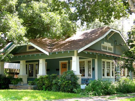 1920 Bungalow Cottages | Recent Photos The Commons Getty Collection Galleries World Map App ... Green House Exterior, Exterior Paint Schemes, Tudor Cottage, Brown Roof, Craftsman Bungalow, Bungalow Exterior, Craftsman Exterior, Bungalow Homes, Cottages And Bungalows