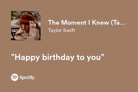 Happy Birthday Song Lyrics, Birthday Song Lyrics, Taylor Swift Birthday Card, Happy Birthday Lyrics, Seventeen Lyrics, Twitter Header Quotes, Songs That Describe Me, Hello Kitty Gifts, Taylor Swift Birthday