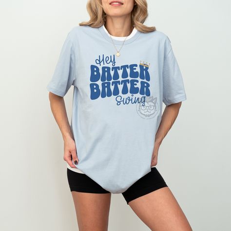 Kansas City Royals Hey Batter Batter Swing Baseball T-Shirt, KC Baseball Tee, Baseball Season Shirt, Summer Gift for Mom, Girlfriend, Friend by TheHipsterCat on Etsy Hey Batter Batter, Baseball Season, Simple Tees, Color Run, Kansas City Royals, Summer Gift, Clothing Care, Baseball T Shirt, Leisure Wear