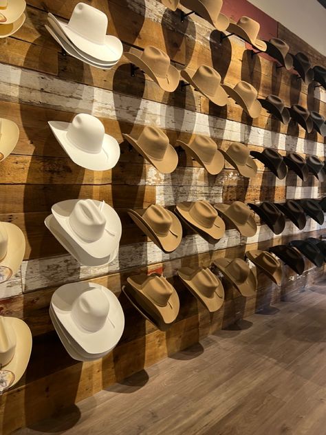 Neutral Cowboy Aesthetic, Felt Cowgirl Hat Outfit, Branding Cowboy Hats, Texas Aesthetic Cowboy, Hat Retail Display, Soft Cowboy Aesthetic, Cowgirl Hat Aesthetic, Cowboys Aesthetic, Cowboy Hat Shapes