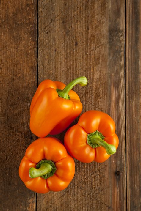 Bell Peppers Aesthetic, Bell Pepper Aesthetic, Orange Vegetables, Orange Stuff, Orange Bell Pepper, Orange Pepper, Copic Marker Art, Orange Peppers, Sweet Bell Peppers