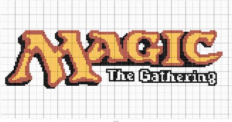 Mtg Pixel Art, Magic The Gathering Pixel Art, Magic The Gathering Cross Stitch, Perler Sprites, Asexual Humor, Stitch Fiddle, Cross Stitch Pattern Maker, Easy Perler Beads Ideas, Pattern Maker