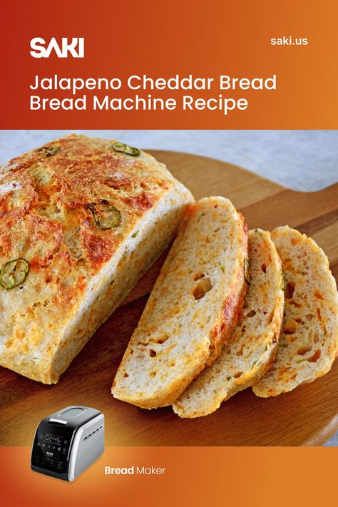 Jalapeno Cheddar Bread Machine Recipe, Jalapeno Cheddar Bread, Protein Bread Recipes, Bread Machine Recipes Sweet, Jalapeno Cheese Bread, Cheddar Bread, Bread Machine Recipe, Tasty Bread Recipe, Jalapeno Cheese