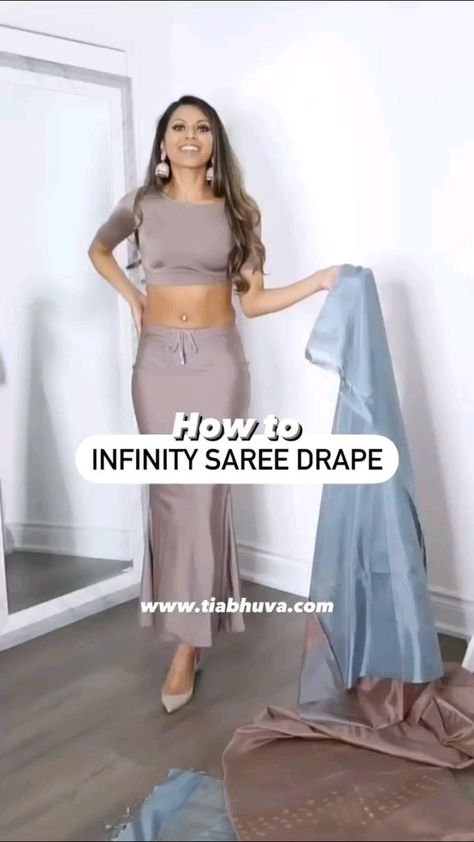 Ruffle Saree Draping Style, Saree Drapes Styles Modern, Gharara Dupatta Draping Style, Stylish Sarees With Belt, All Over Dress Designs, Waterfall Saree Drape, Collar Blouse Designs For Saree, Saree Wearing Styles Ideas, Different Types Of Saree Draping