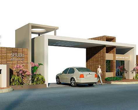 Entrance Gate Design, Condominium Entrance, Pagar Modern, Main Gates, Gate Wall Design, Gate Designs Modern, Gates Design, House Main Gates Design, Modern Gate