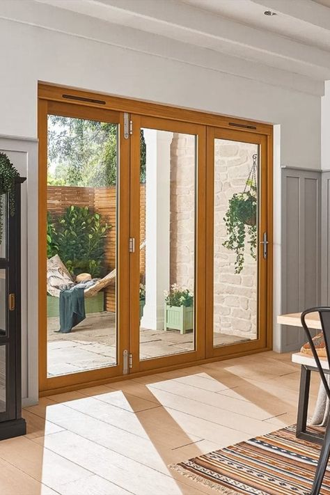 Wooden Patio Doors, Aluminium Patio Doors, Folding Patio Doors, Sliding French Doors, Cottage House Interior, External Doors, Golden Oak, White Doors, Oak Color