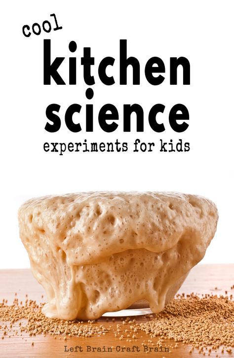 Have fun in the kitchen with these cool kitchen science experiments for kids. Think magic milk, walking water, oobleck, food science, and more! Food Science Experiments, Kitchen Chemistry, Kitchen Science Experiments, Magic Milk, Walking Water, Brain Craft, Kitchen Science, Food Experiments, Science Experiments For Kids