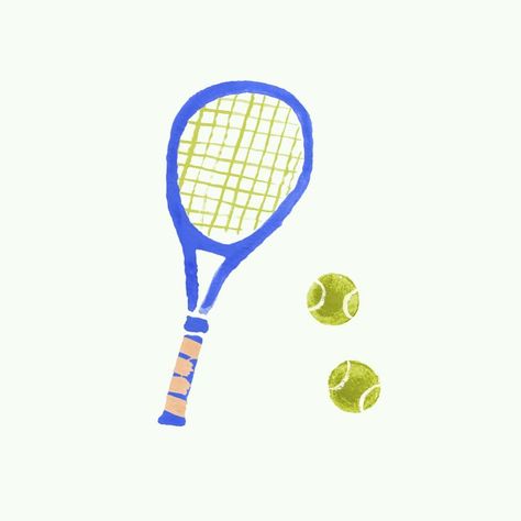 Jen b. Peters. Tennis Drawing, Tennis Posters, Tennis Art, Mood Wallpaper, Color Club, Graphic Tshirt Design, Art Style Inspiration, Poster Stickers, Funky Art