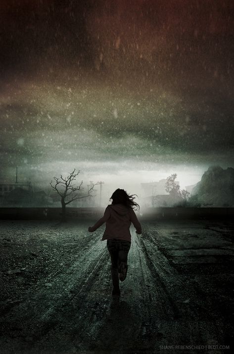 Picture Prompt: Every night I have this dream. I'm running, but I'm not going anywhere. It's like I'm stuck. When I wake up, I feel as if there is something that I forgot... A Woman, Walking, Running, Road