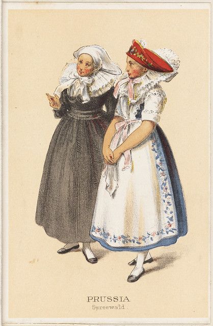 German Peasant Costumes - Prussia - Spreewald | File name: 0… | Flickr Germany Clothes, German Traditional Clothing, Traditional German Clothing, German Traditional Dress, Peasant Costume, German Outfit, German Folk, German Dress, German Heritage