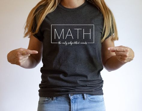 This Gender-Neutral Adult Graphic Tees item by EOEDesignGifts has 144 favorites from Etsy shoppers. Ships from Irvine, CA. Listed on Jun 23, 2024 Math Club Shirts Design, Math Department Shirts, Math T-shirts, Math Team Shirts, Math Tshirts Funny, Math Tshirt Design, Math Teacher Shirt, Gifts For Math Teachers, Math Shirts Teacher