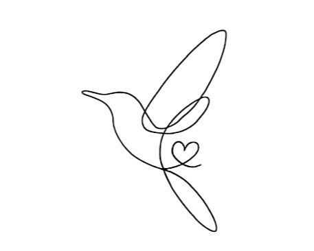 Bird Tattoo Drawing, Small Hummingbird Tattoo, Vogel Tattoo, One Line Tattoo, Herz Tattoo, Small Pretty Tattoos, Petite Tattoos, Tasteful Tattoos, Cute Little Tattoos