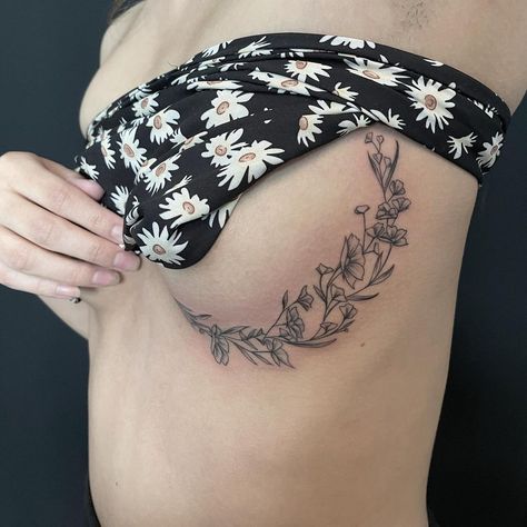 Floral Torso Tattoo, Brachioplasty Tattoo, Breast Lift Scar Tattoo, Breast Reduction Tattoo Cover Up, Breast Scar Tattoo, Breast Lift Tattoo Cover Up, Breast Reduction Scar Tattoo, Underboob Tattoo Floral, Underboob Tattoo Flower