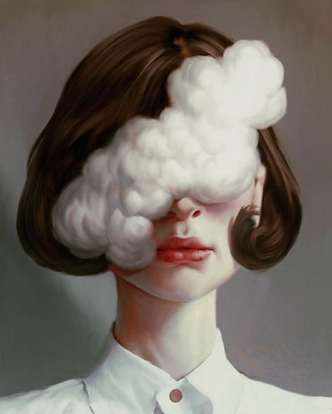 Beautiful Surreal Figurative Artwork by Aykut Aydogdu | Netfloor USA Figurative Artwork, Figurative, Illustration Art, Hair, White, Art