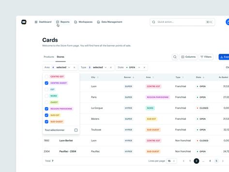 🗄 Table filters by Jubeo on Dribbble Filter Ui Design Website, Data Table Design, Filter Ui Design, Table Ui Design, Tabs Ui, Table Ui, Dashboard Ui Design, Ui Forms, Dashboard App