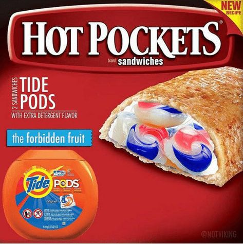 Pop Tart Flavors, Weird Snacks, Tide Pods, Food Memes, Hot Pockets, Forbidden Fruit, Weird Food, Fresh Memes, Food Humor