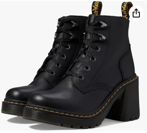 #ad,Product details Origin Imported Sole Material Polyvinyl Chloride Shaft Height Ankle Shaft Circumference 10.63 Inches About this item Detailed with two arrow-shaped ski hooks and an external heel counter, the boots have flat cotton laces, gunmetal eyelets and unmistakable welt stitching and heel loop. Dr Martens Womens, Boot Fashion, Cozy Fits, Chilly Weather, Toe Designs, Doc Martens, Dr. Martens, Shoes Black, Ankle Booties