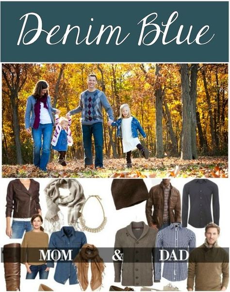 What to wear for fall family pictures #denim #jeans #familyphotos #photography Fall Family Photo Ideas, Family Picture Ideas, Family Portrait Outfits, Picture Family, Summer Family Pictures, Family Photo Colors, Family Photo Ideas, Fall Portraits, Fall Family Photo Outfits