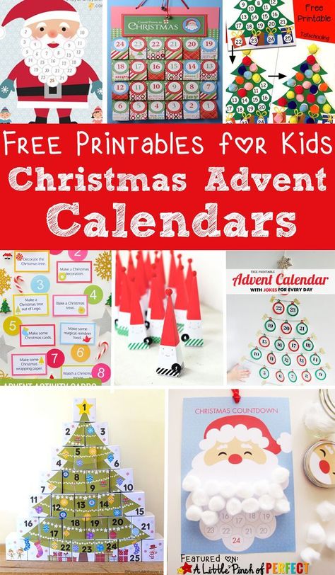 Count down to Christmas with these adorable Advent calendars! There are several options to choose from to find the perfect printable to track the days remaining to Christmas. These fun holiday activities are a great way to build excitement for Christmas during the holiday season! #christmas #advent #calendar #countdown #christmasdecorations #holiday #craftsforkids #printables Easy Advent Calendars To Make, Class Advent Calendar Ideas, Diy Countdown To Christmas For Kids, Easy Advent Calendar For Kids, Free Advent Printables For Kids, Free Advent Calendar Printables, Homemade Advent Calendar For Kids, Diy Advent Calendar For Kids, December Diy